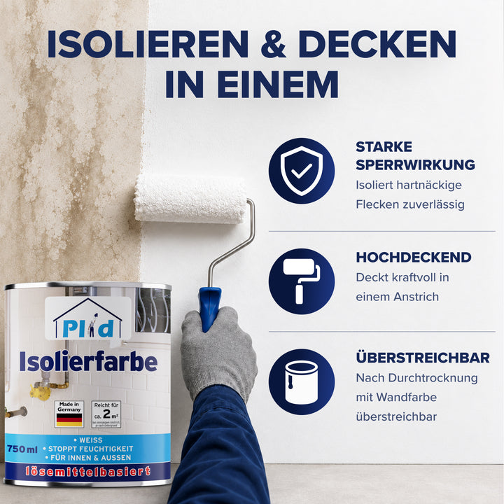 Isolierfarbe LH Anstreichset - Nikotinsperre gegen Verfärbungen