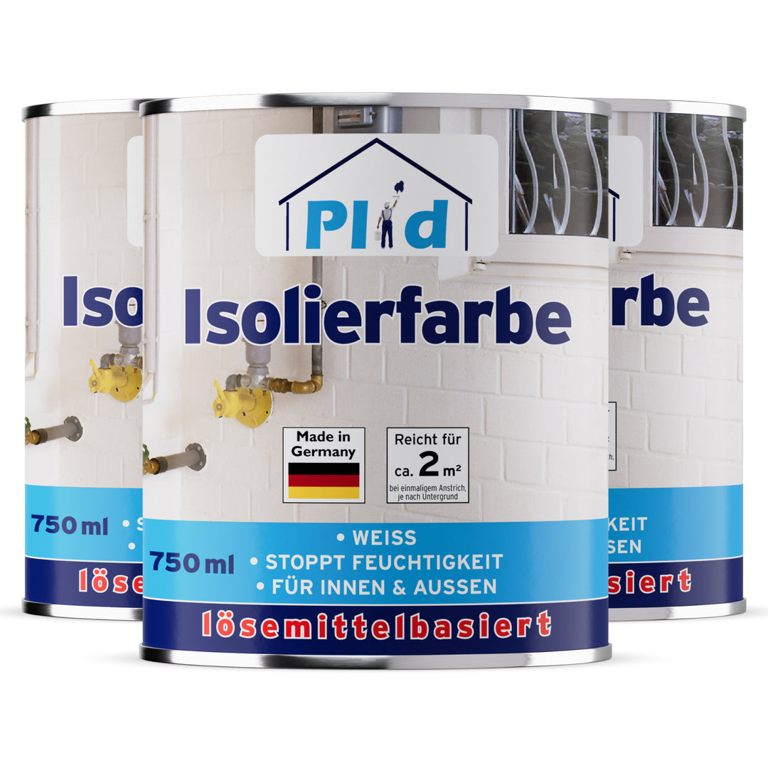 Plid Isolierfarbe lösemittelbasiert – deckt Nikotin &amp; Wasserflecken