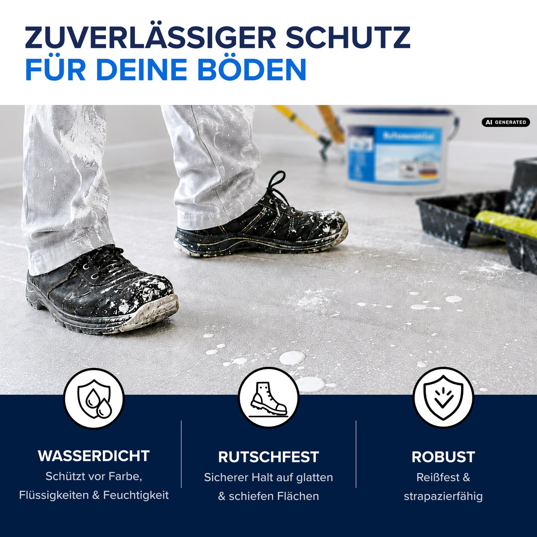 Plid Abdeckvlies selbstklebend 120 g/m² – haftet ohne Klebeband