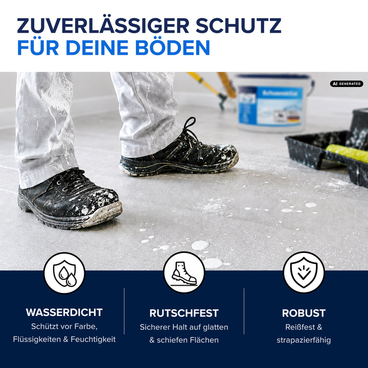 Plid Abdeckvlies selbstklebend 120 g/m² – haftet ohne Klebeband