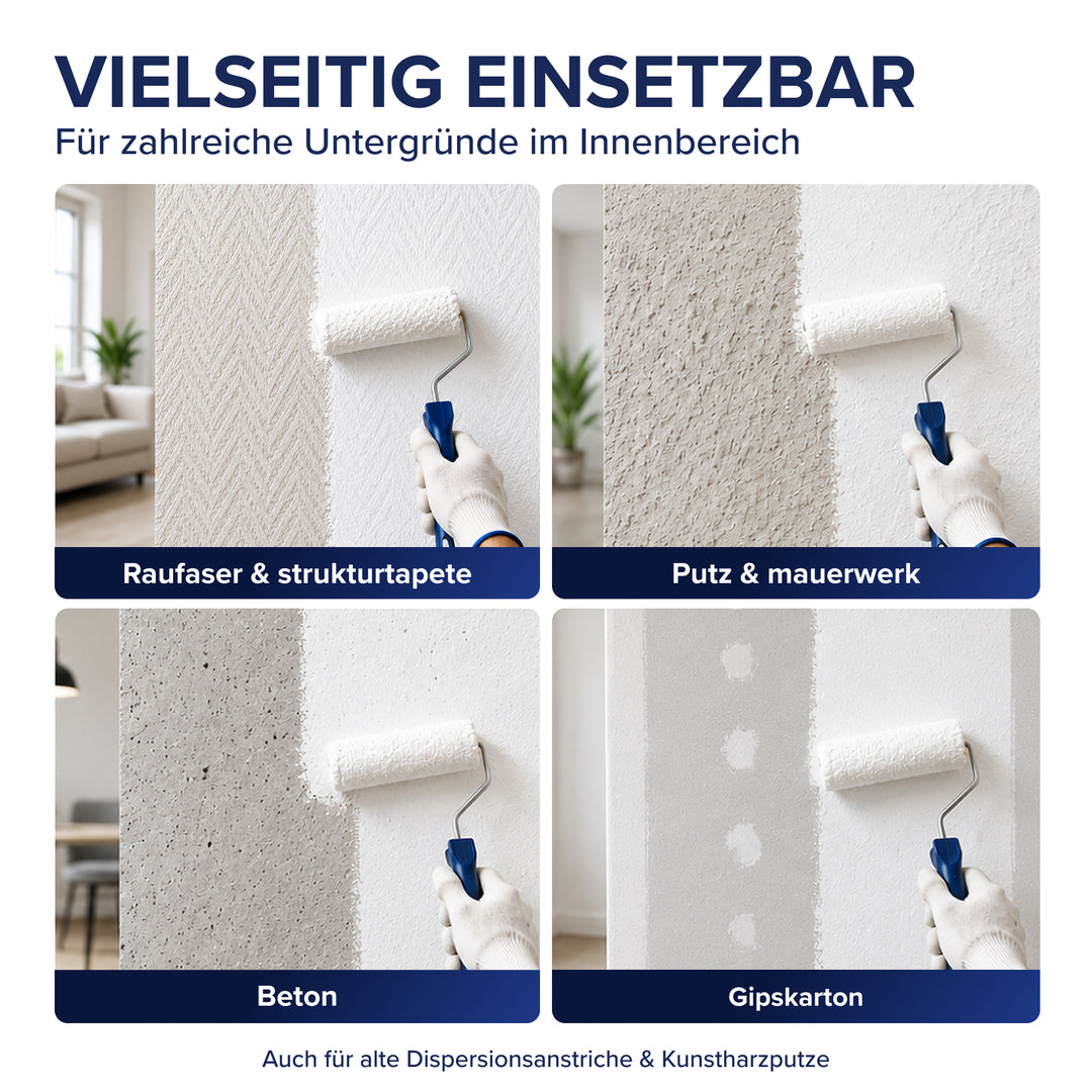 Polarweiß Wandfarbe – extra weiß &amp; hochdeckend für Innen